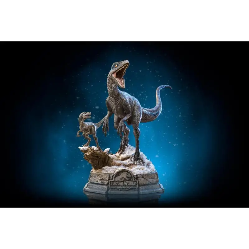 1/8 Scale Jurassic World Dominion - Velociraptor Blue & Beta Plastic Model Kit 1