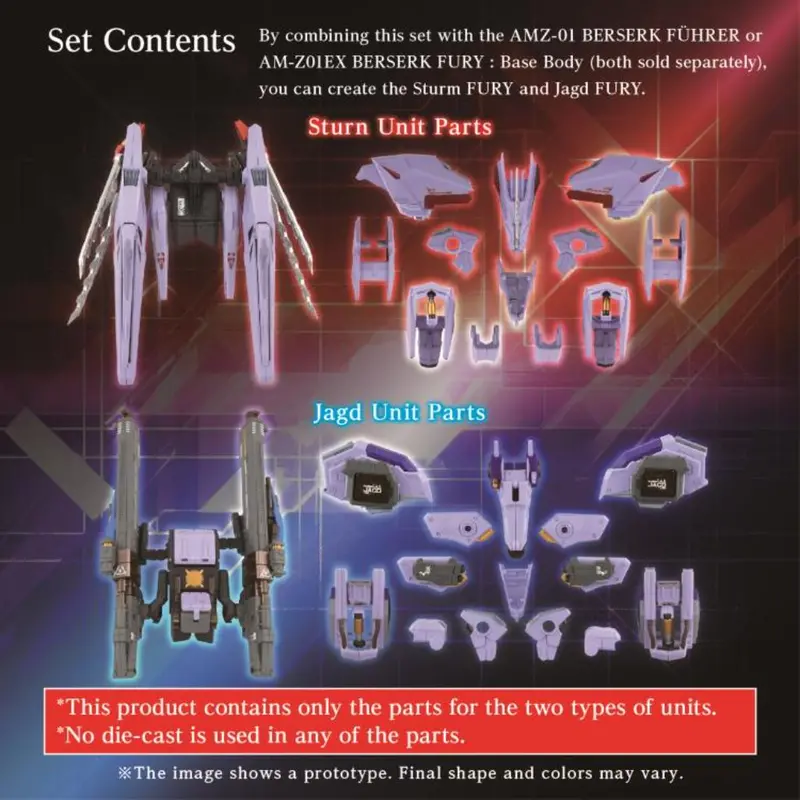Adamas Machina Zoids Am-Z01cp Berserk Fuhrer Unit Set (No Body Model) 2