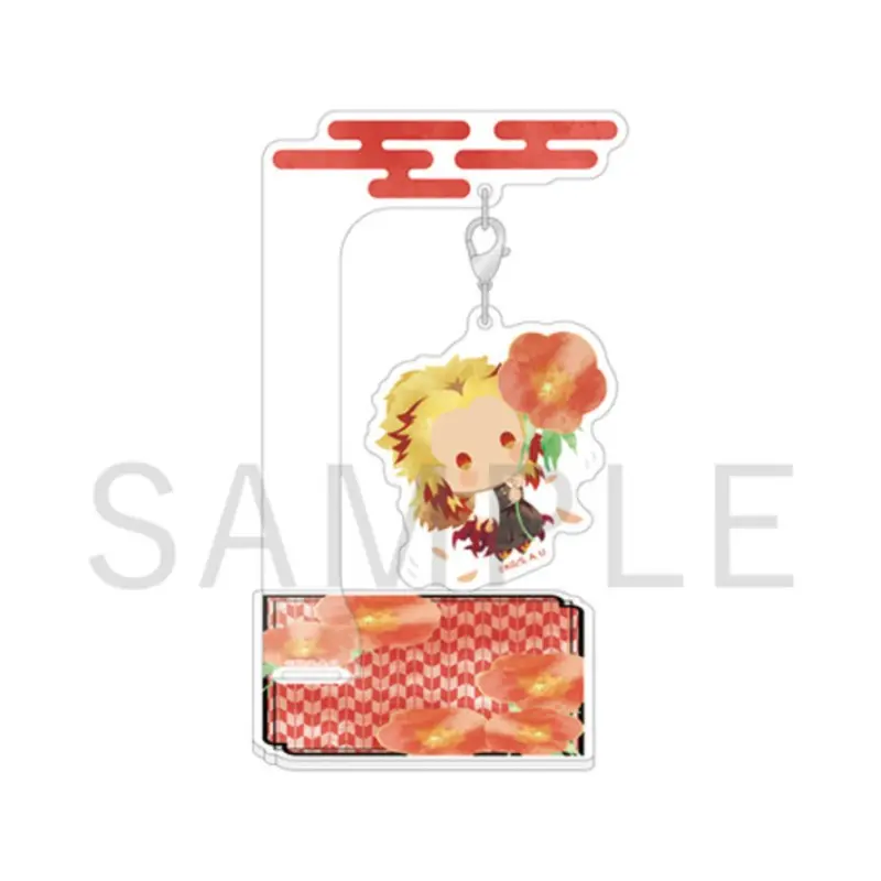 Aniplex Yurafuwa Acrylic Mascot Kyojuro Rengoku Flower Version 1