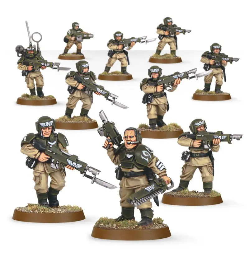 Astra Militarum Cadian Infantry Squad 1