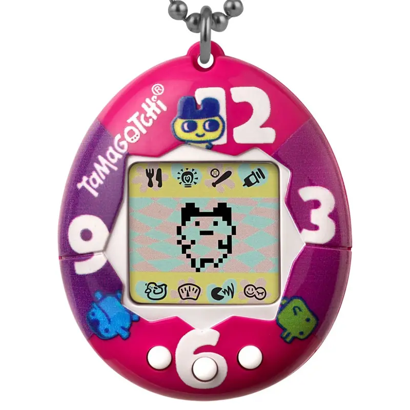Bandai Original Tamagotchi Gen 1 - Purple-Pink Clock 1