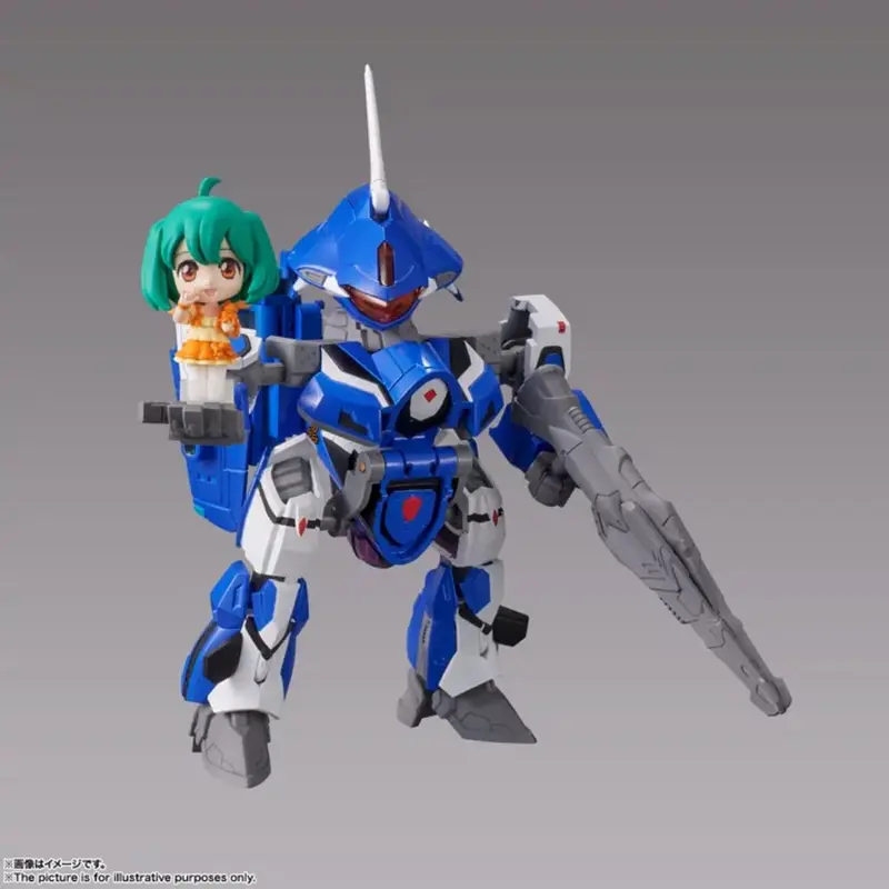 Bandai Tiny Session Vf-25G Messiah Valkyrie (Michael Use) With Ranka Macross 1