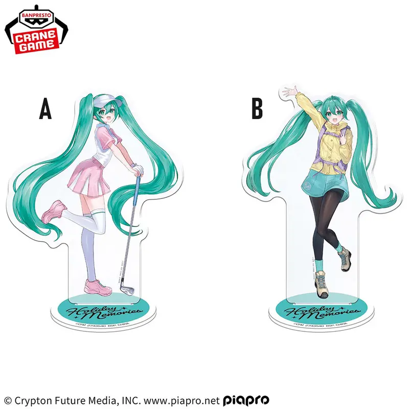 Banpresto Hatsune Miku Holiday Memories Big Size Acrylic Stand 1