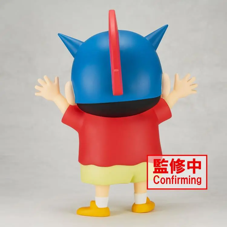 Banpresto Shinnosuke Nohara Action Kamen Helmet Ver. Big Sofvimates Crayon Shin-Chan Figure 2