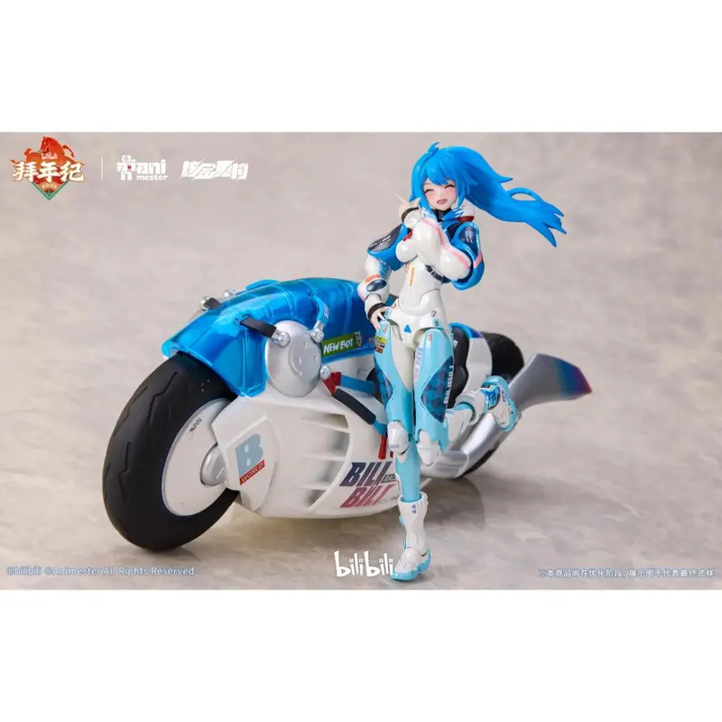 Bilibili 2233 Speed Slipstream - 1/12Th Scale 22 + Motorcycle Type Ii: Bainianji Ver. (Animester X Nuclear Gold Collaboration) 1