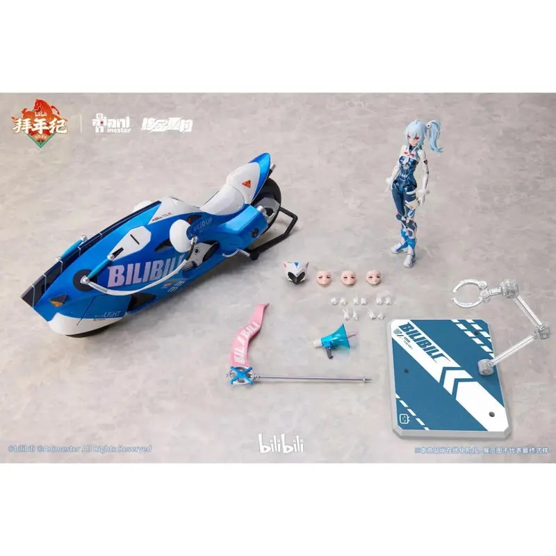 Bilibili 2233 Speed Slipstream - 1/12Th Scale 33 + Motorcycle Type Ii: Bainianji Ver. (Animester X Nuclear Gold Collaboration) 2
