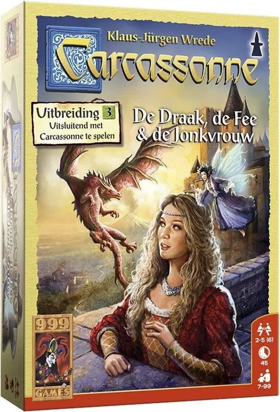 Carcassonne: De Draak, De Fee En De Jonkvrouw - Uitbreiding 1