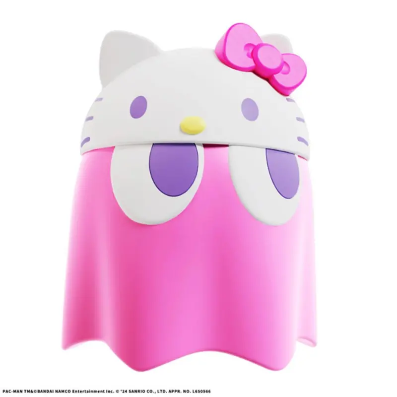 Chibi Collect Figure Deluxe Pac-Man X Sanrio Characters - Ghost Hello Kitty 1