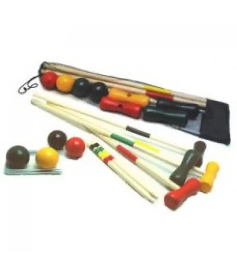 Croquetspel 4 Spelers 80Cm Hout In Net 1