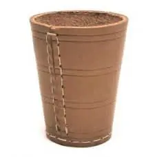 Dobbelbeker Tuigleder Naturel 10 Cm 1
