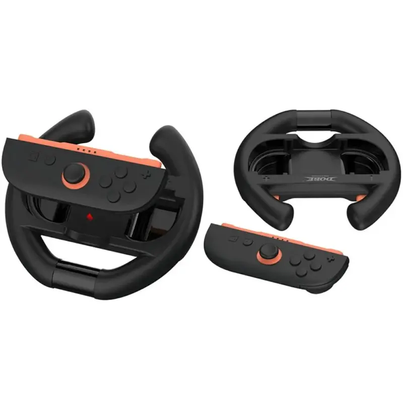 Dobe Ns2 3/4 Controller Steering Wheel (2Pcs) (Tns-3195 Black) 1
