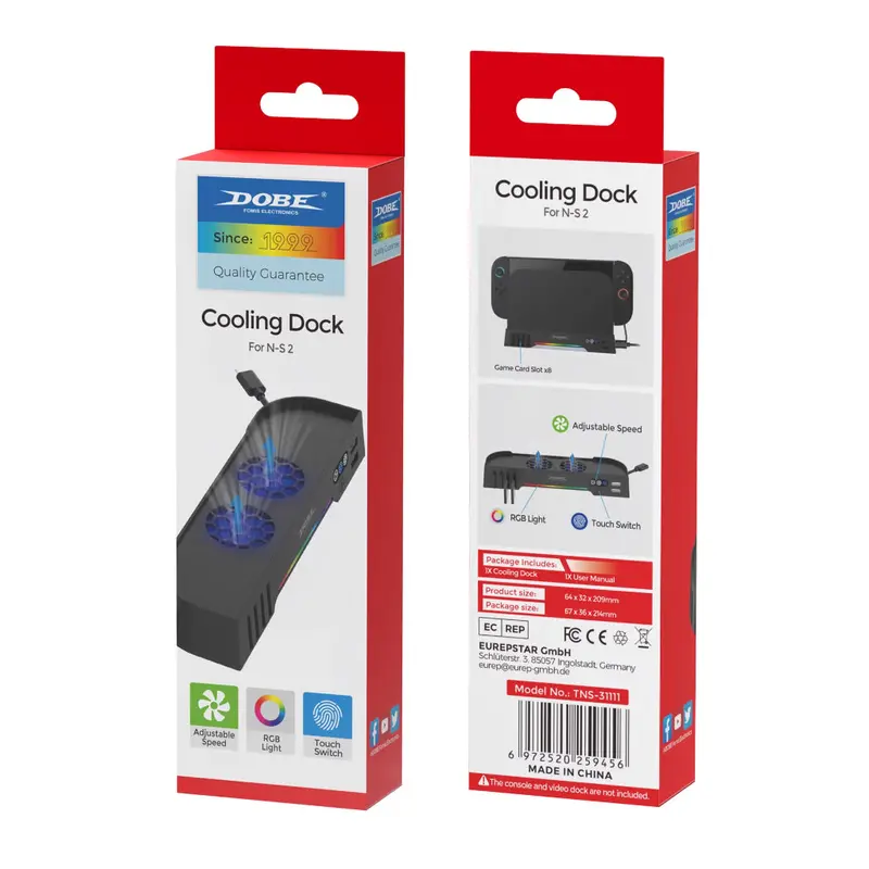 Dobe Ns2 Cooling Dock Black 1