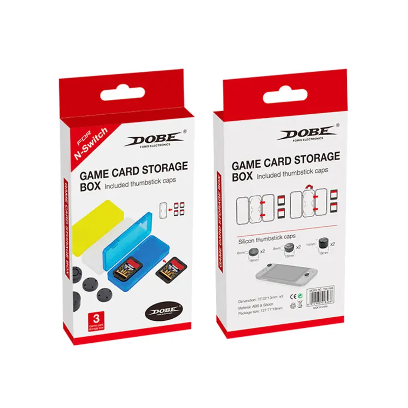 Dobe Nsw 12 Game Card Storage Box W/ Thumbstick Caps (Tns-1846) 1