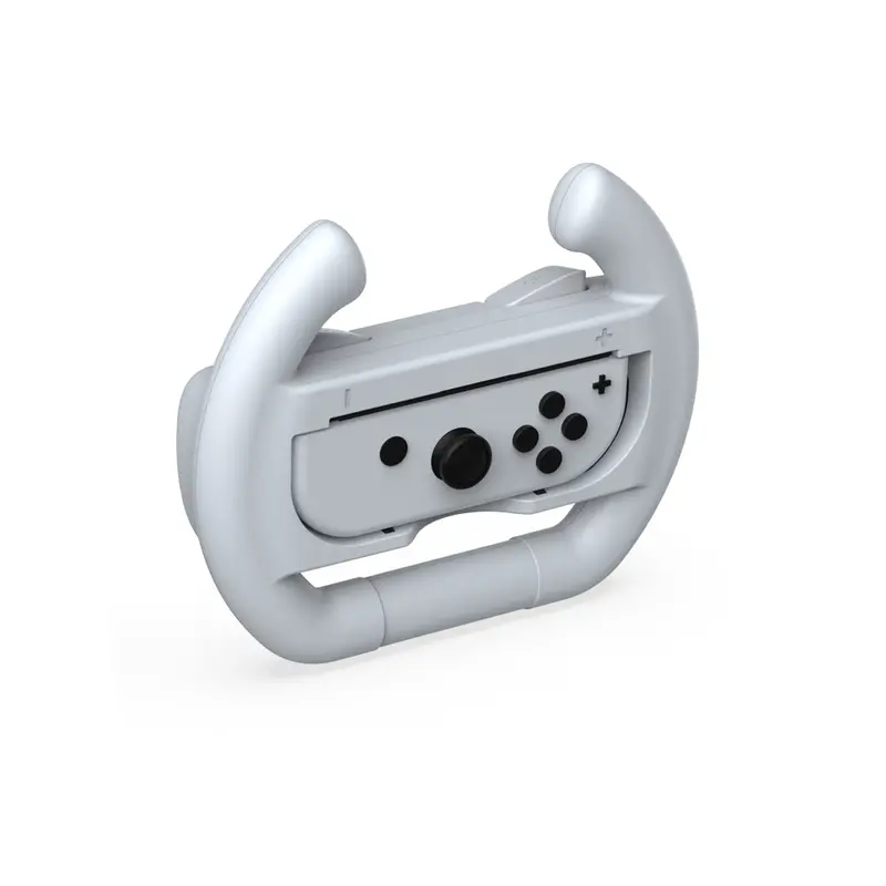 Dobe Nsw/Nsw Oled Joy-Con Controller Racing Wheel White 2