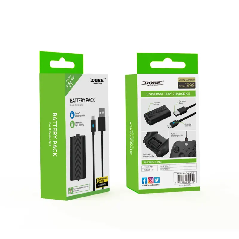 Dobe Xbox S/X Series Battery Pack With Cable (Tyx-0634B) 1