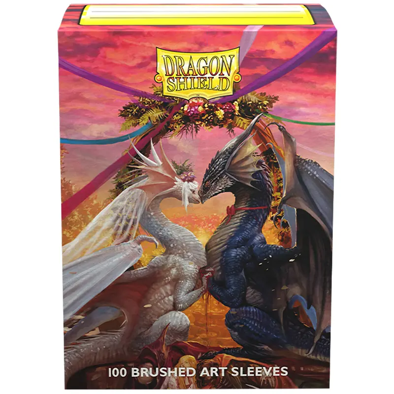 Dragon Shield Art Brushed Sleeves 100Ct - Valentine Dragon 2023 (Standard Size) 1