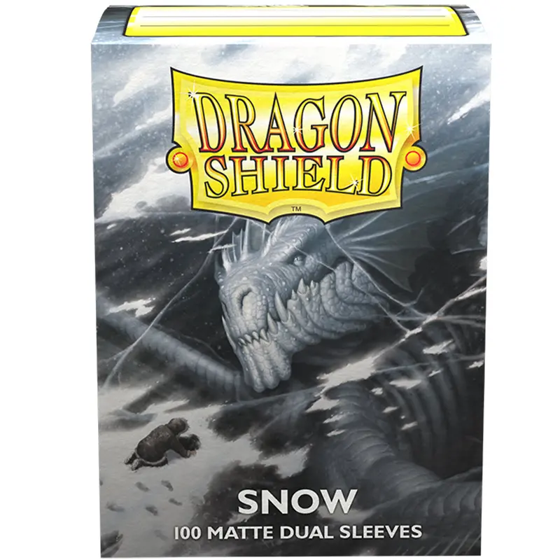 Dragon Shield Matte Dual Sleeve 100Ct - Snow (Standard Size) 1