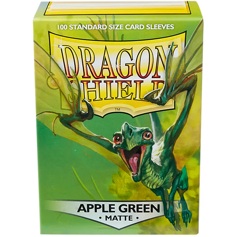 Dragon Shield Matte Sleeves 100Ct - Apple Green (Standard Size) 1