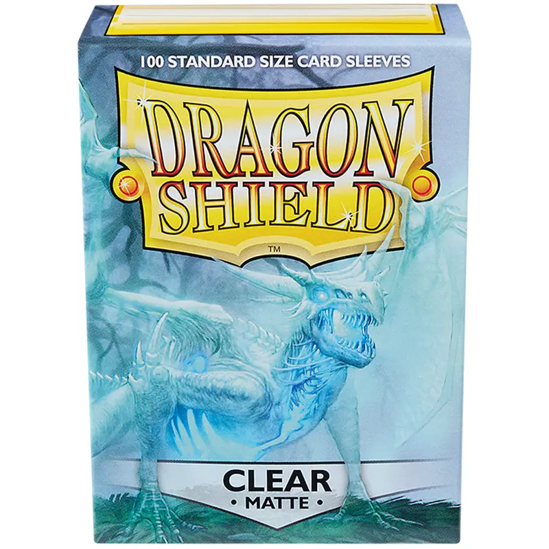 Dragon Shield Matte Sleeves 100Ct - Clear (Standard Size) 1