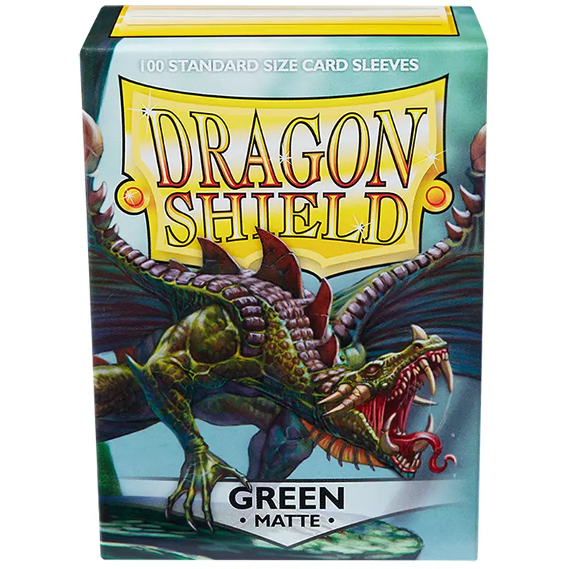 Dragon Shield Matte Sleeves 100Ct - Green (Standard Size) 1
