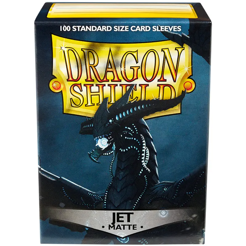 Dragon Shield Matte Sleeves 100Ct - Jet (Standard Size) 1