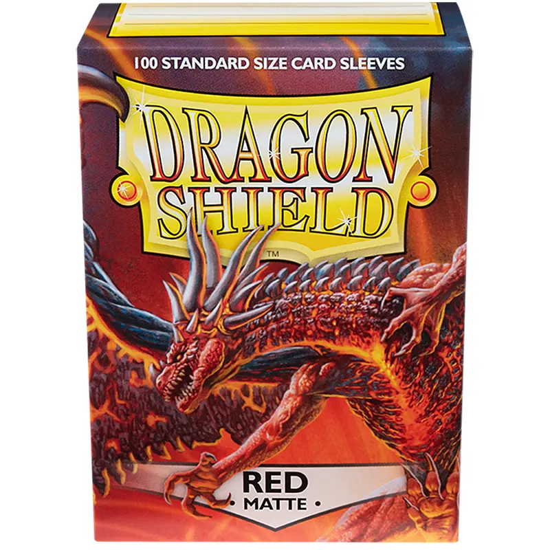 Dragon Shield Matte Sleeves 100Ct - Red (Standard Size) 1