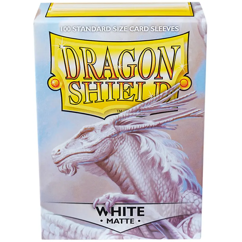 Dragon Shield Matte Sleeves 100Ct - White (Standard Size) 1