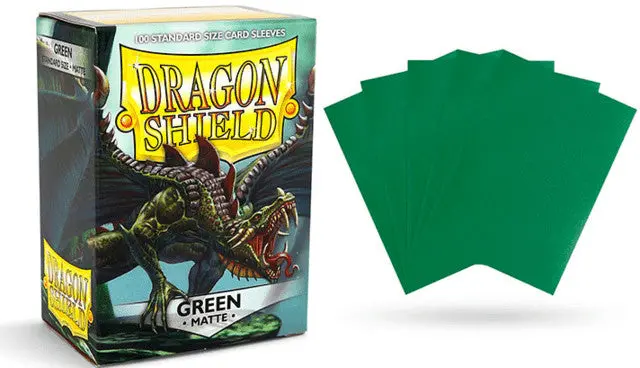 Dragon Shield Sleeves: Green Matte 1