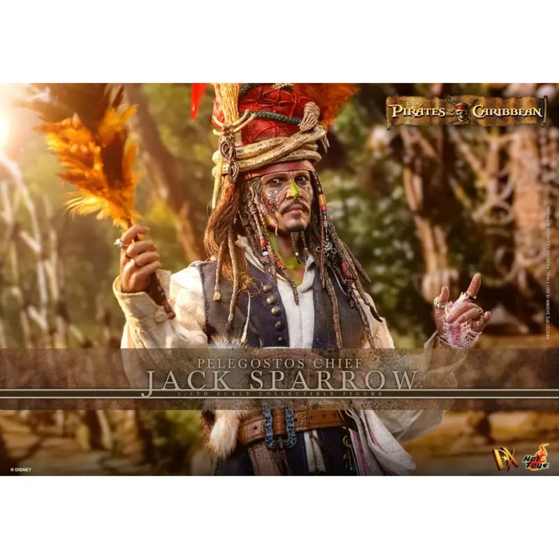 Dx48 Pirates Of The Caribbean: Dead Man Chest - 1/6Th Scale Pelegostos Chief Jack Sparrow 1