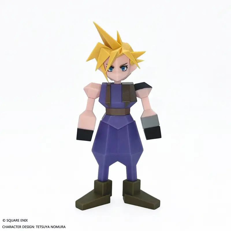 Final Fantasy Vii Polygon Soft Vinyl Figure - Cloud Strife 1