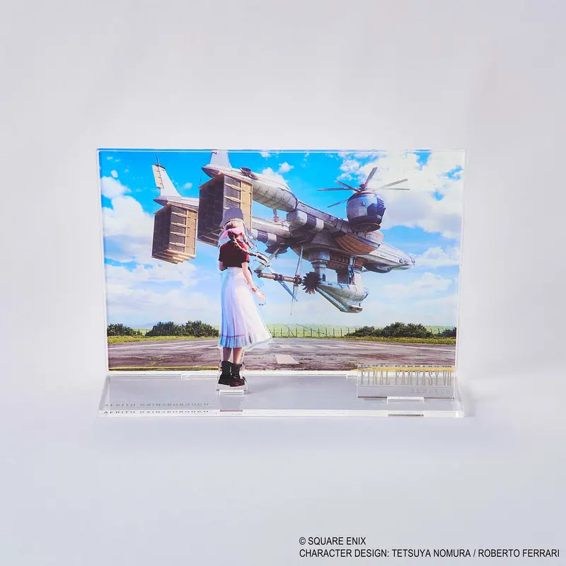 Final Fantasy Vii Rebirth Acrylic Diorama - Aerith Key Art 1