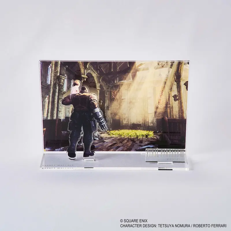 Final Fantasy Vii Rebirth Acrylic Diorama - Barret Key Art 1