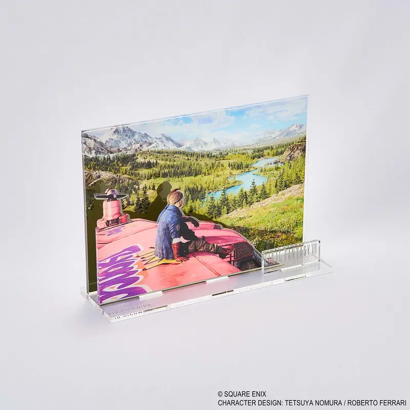 Final Fantasy Vii Rebirth Acrylic Diorama - Cid Key Art 2