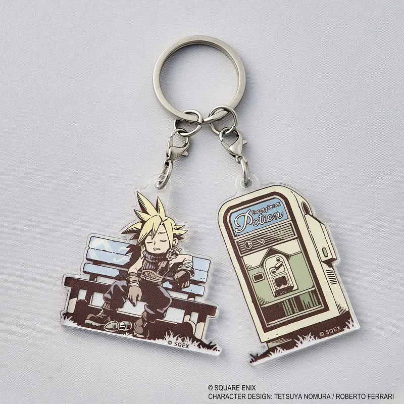 Final Fantasy Vii Rebirth Acrylic Keychain - Napping Cloud 1