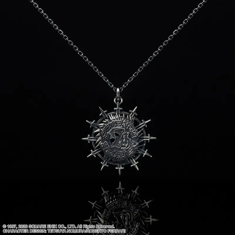 Final Fantasy Vii Remake Silver Necklace - Seventh Heaven 1