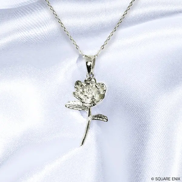 Final Fantasy Xiv Silver Pendant - Elpis Flower 1