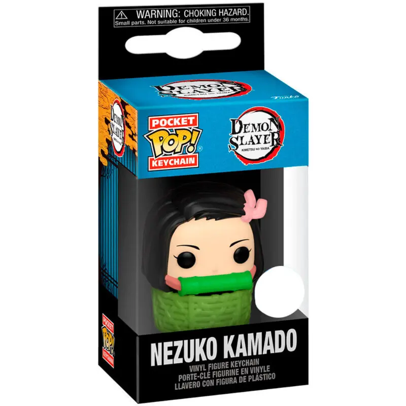 Funko Nezuko Kamado In Basket Demon Slayer Pocket Pop Keychain 1