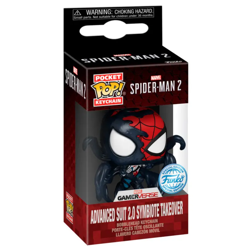 Funko Spider-Man 2 Advanced Suit 2.0 Symbiote Takeover Pocket Pop Keychain 1