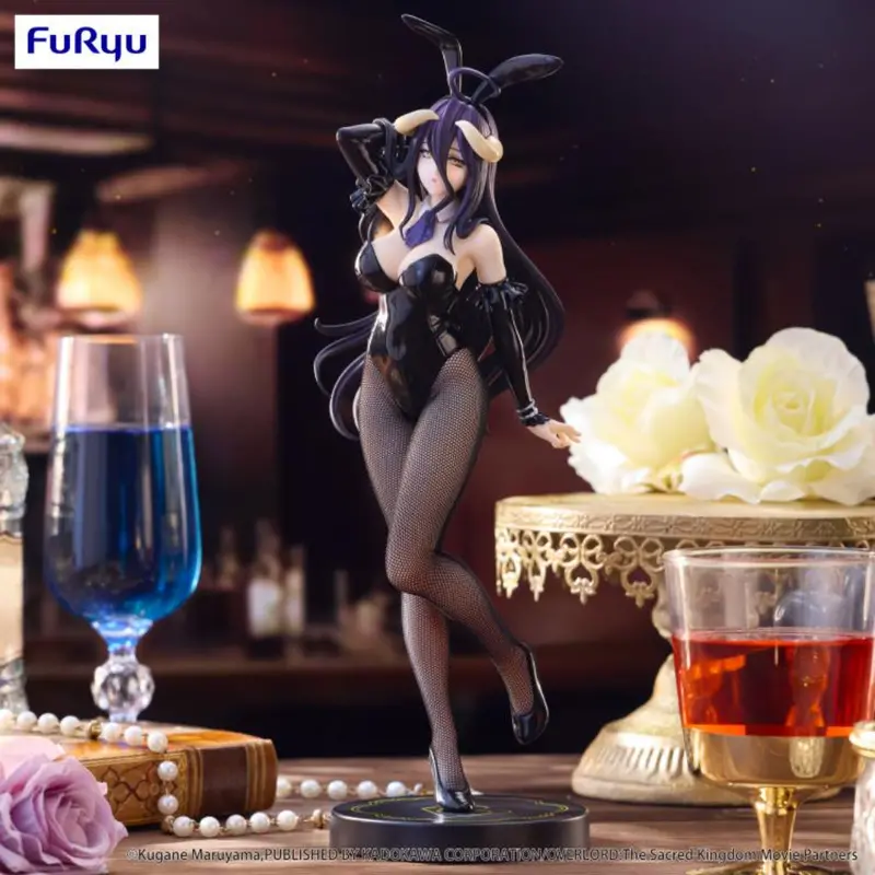 Furyu Albedo Black Ver Bicute Bunnies Overlord Figure 1