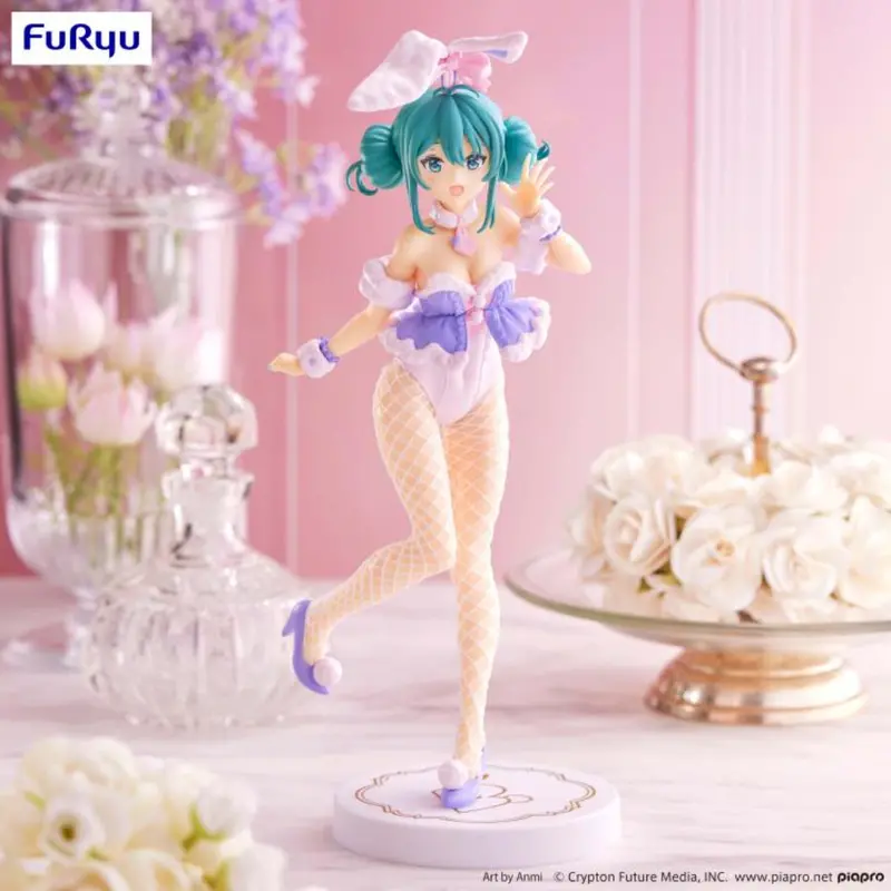 Furyu Hatsune Miku Bicute Bunnies White Rabbit Lavender Color Ver 1