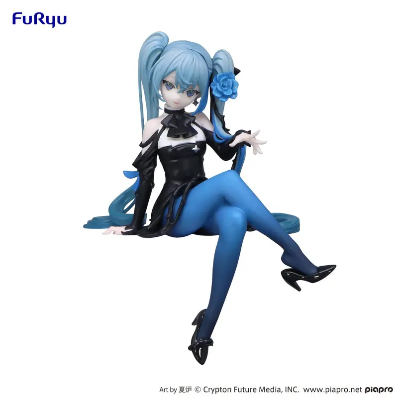 Furyu Hatsune Miku Blue Rose Flower Fairy Noodle Stopper Figure 1