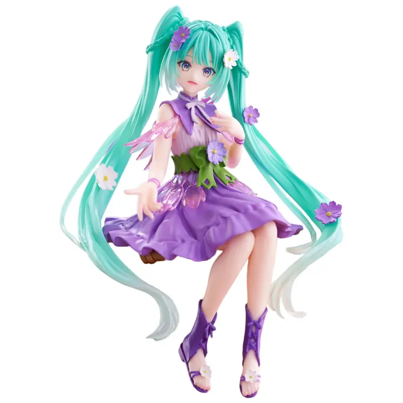 Furyu Hatsune Miku Flower Fairy Cosmos Purple Color Ver. Noodle Stopper 1