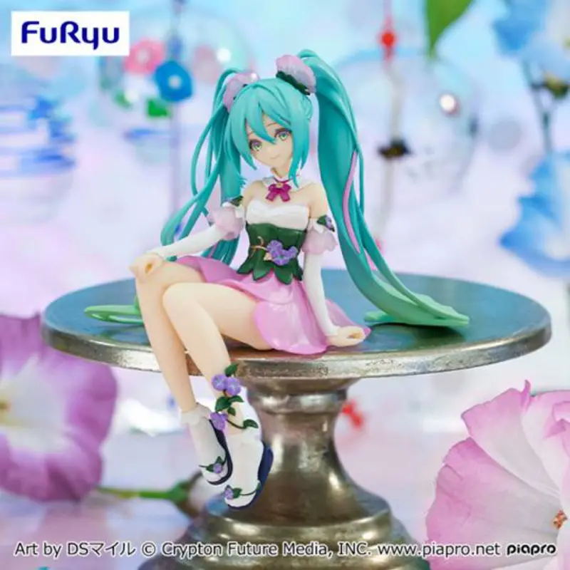 Furyu Hatsune Miku Flower Fairy Morning Glory Pink Ver. Noodle Stopper 1