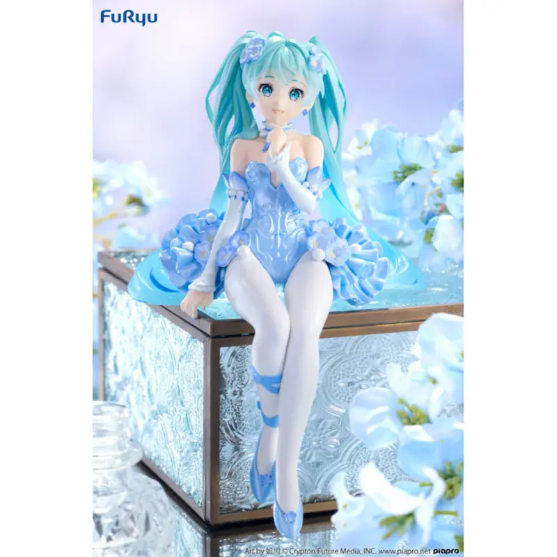 Furyu Hatsune Miku Flower Fairy Nemophila Pale Blue Ver Noodle Stopper Figure 1