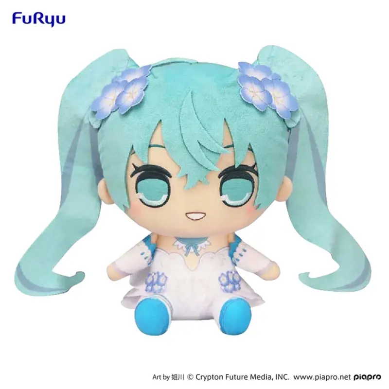 Furyu Hatsune Miku Flower Fairy Nemophila Ver Kyurumaru Vol.3 Big Plush 1