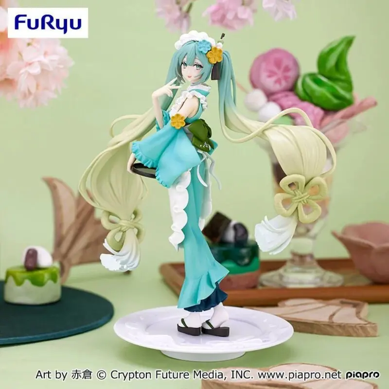Furyu Hatsune Miku Matcha Parfait Mint Sweet Sweets Exceed Creative Figure 1