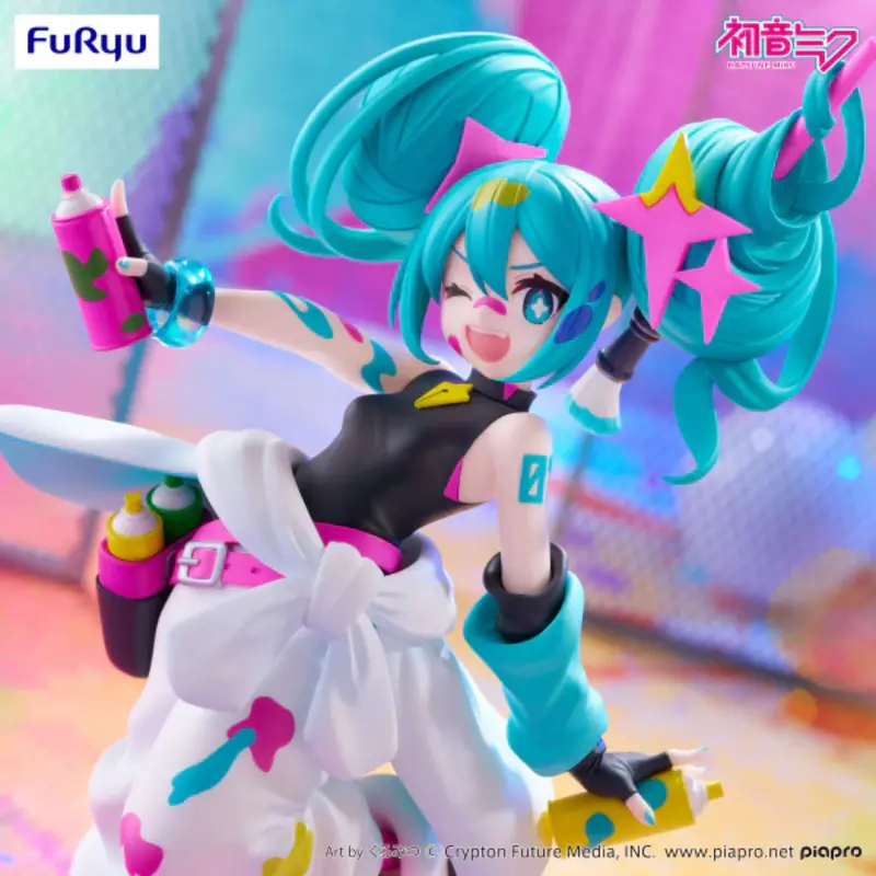 Furyu Hatsune Miku Paint Girl Trio-Try-It Figure 2