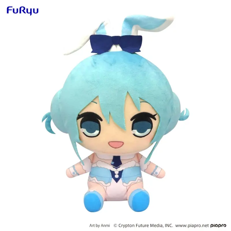 Furyu Hatsune Miku White Rabbit Ver. Kyurumaru Big Plush 1