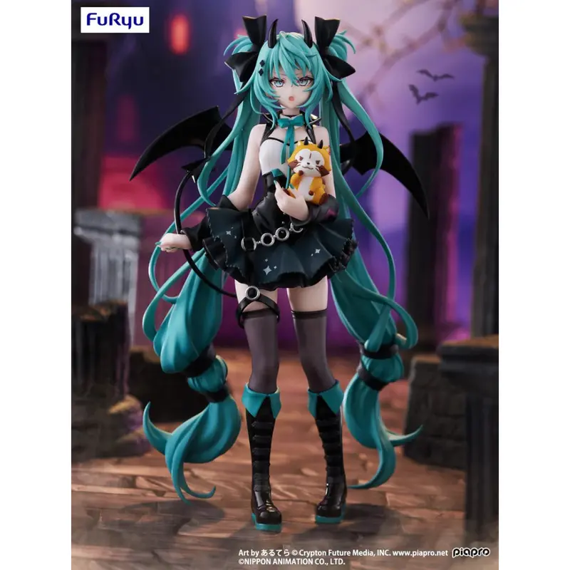 Furyu Hatsune Miku X Araiguma Rascal Devil Ver. Trio Try It Figure 1