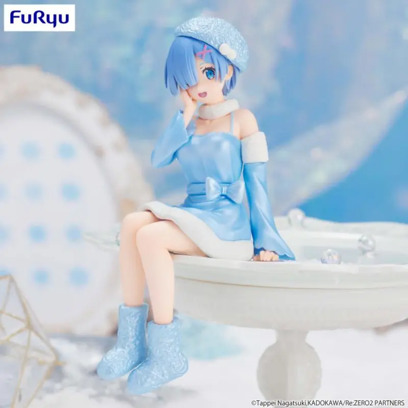 Furyu Rem Snow Princess Pearl Ver. Noodle Stopper Figure 1